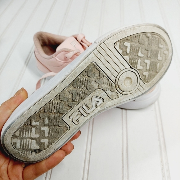 Fila Pink Lace Up Girls Sneakers F320 - Picture 11 of 12